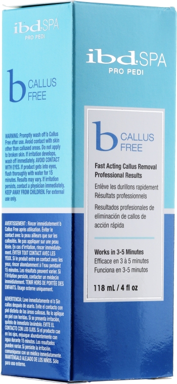 Засіб для швидкого видалення ороговілої шкіри, мозолів - IBD Spa Pro Pedi B-Callus Free — фото N2