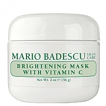 Духи, Парфюмерия, косметика Маска для лица с витамином С - Mario Badescu Brightening Mask With Vitamin C