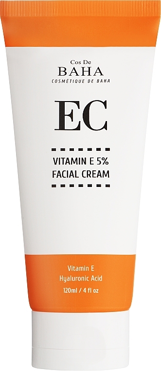 Крем для лица с витамином Е 5% - Cos De BAHA Vitamin E 5% Facial Cream 