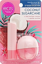 Парфумерія, косметика Набір - EOS Coconut Sugarcane Stick & Sphere Lip Balm (lip/balm/4g + lip/balm/7g)