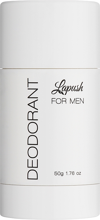 Натуральный парфюмированный дезодорант с серебром для мужчин - Lapush Aloe Vera Natural Deodorant — фото N1