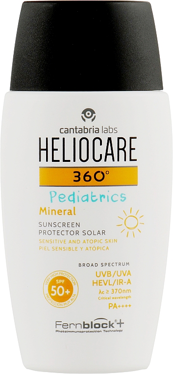 Детский минеральный солнцезащитный гель-крем SPF 50+ - Cantabria Labs Heliocare 360º Pediatrics Mineral SPF 50+  — фото N1