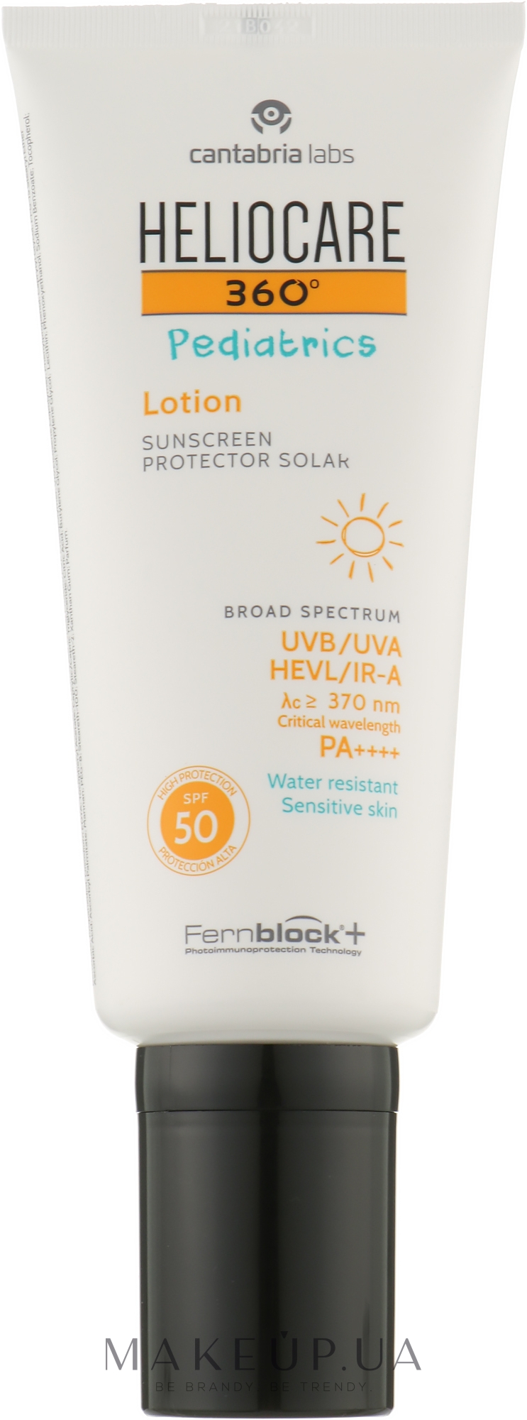 Дитячий сонцезахисний лосьйон SPF 50 - Cantabria Labs Heliocare 360º Pediatrics Lotion SPF 50 — фото 200ml