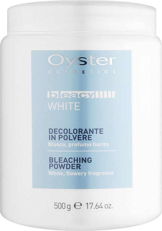 Пудра осветляющая для волос, белая - Oyster Cosmetics Bleacy Bleaching Powder White — фото N1
