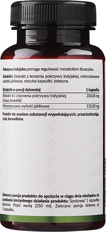 Дієтична добавка "Форсколін", 200 мг - Pharmovit Classic — фото N2