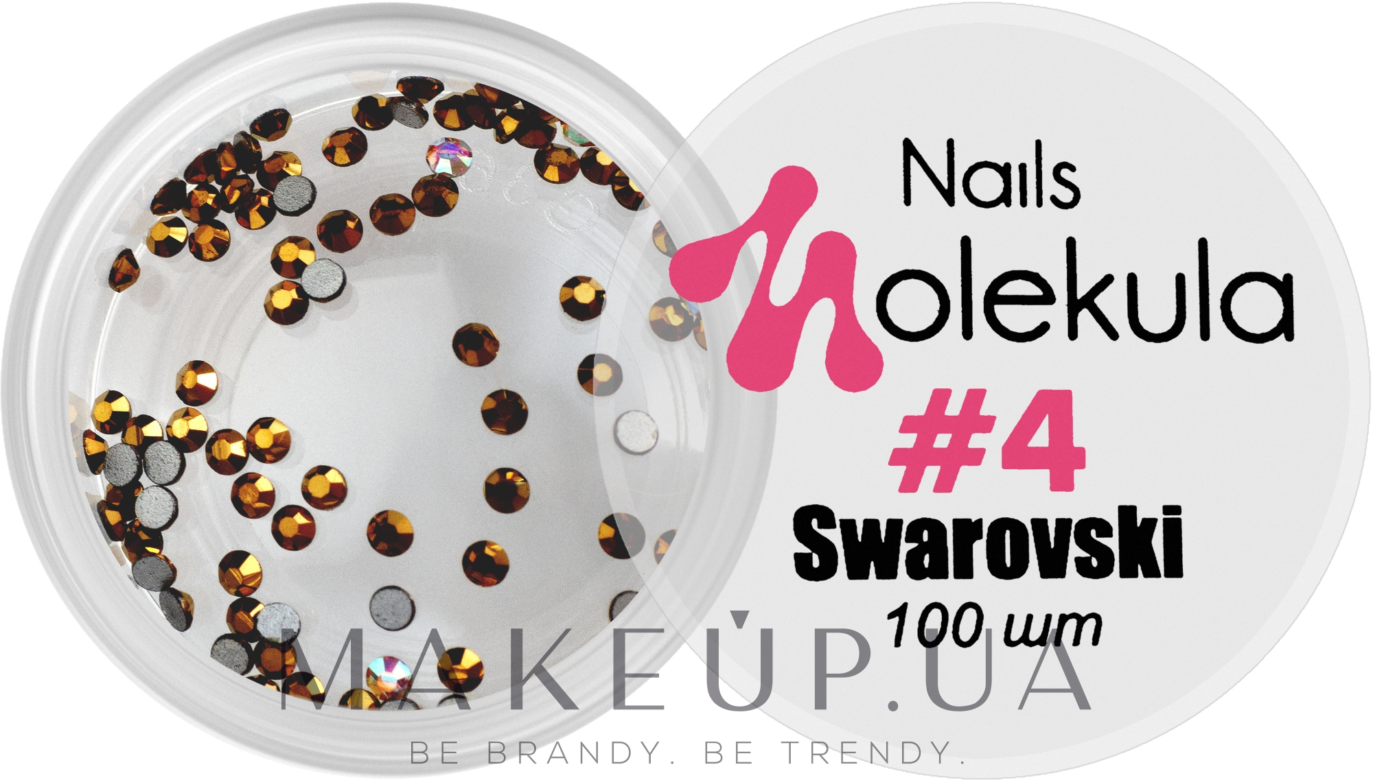 Стрази для дизайну нігтів - Nails Molekula Swarovski 4 — фото Золотой