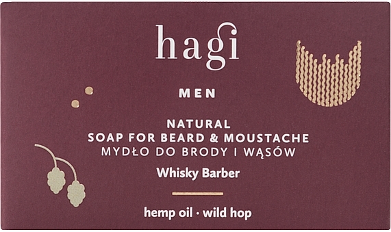 Мило для бороди - Hagi Men Whiskey Barber Soap — фото N1