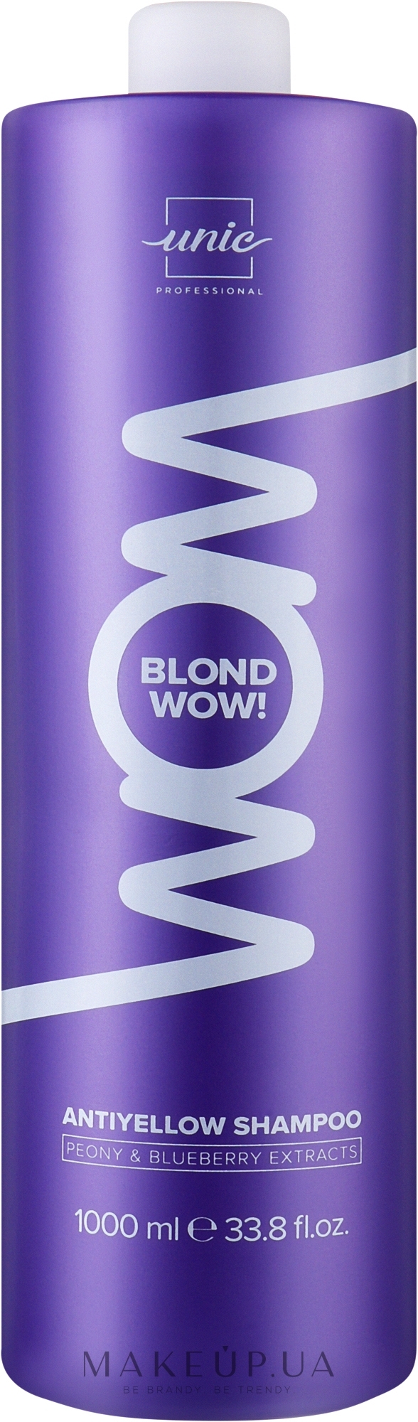 Шампунь для волос - Unic Wow Blonde Antiyellow Shampoo — фото 1000ml