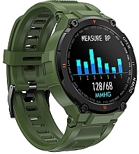Смарт-часы, зеленые - Smartwatch Garett Sport Combat RT — фото N2