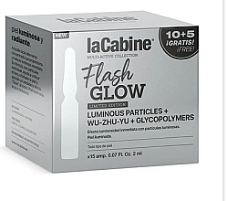 Парфумерія, косметика Ампули для обличчя із сяйним ефектом - La Cabine Flash Glow Ampoules