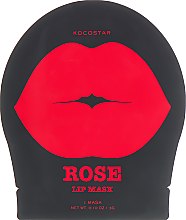 Гидрогелевые патчи для губ "Роза" - Kocostar Rose Lip Mask Jar — фото N7