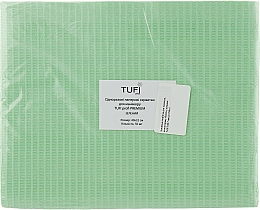 Паперові серветки для манікюру, вологостійкі, 40х32см, зелені - Tuffi Proffi Premium — фото N1
