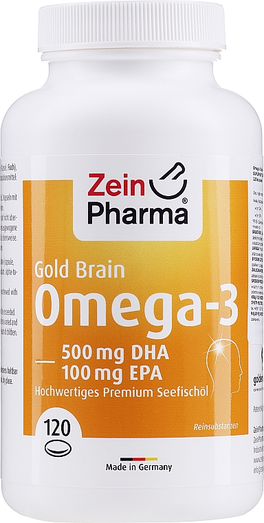Харчова добавка «Омега-3» - Zein Pharma Omega-3 Gold Brain Edition — фото N3