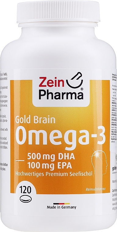 Пищевая добавка "Омега-3" - Zein Pharma Omega-3 Gold Brain Edition — фото N3