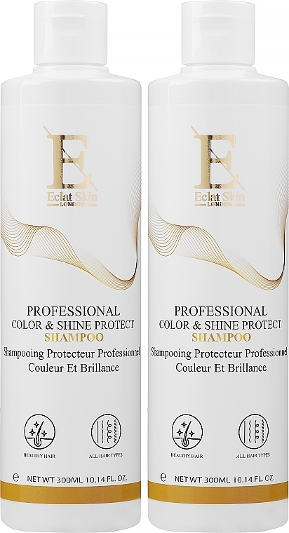 Набор - Eclat Skin London Professional Color & Shine Protect Shampoo (shmp/2x300ml) — фото N1