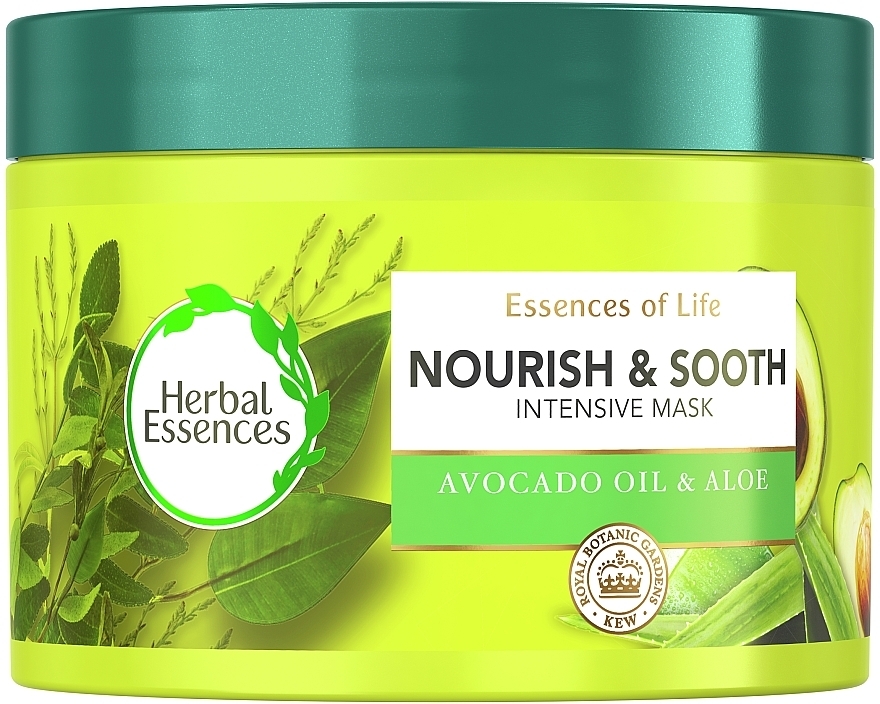 Маска для волос "Питание" - Herbal Essences Nourish & Sooth Avocado Oil & Aloe Intensive Hair Mask — фото N1