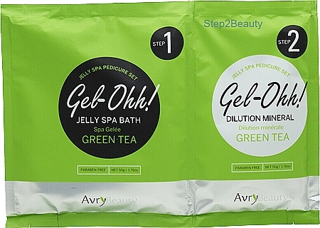 Спа для ніг - Avry Beauty Gel-Ohh Jelly Spa Green Tea — фото N1