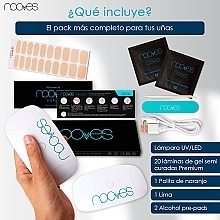 Набор для ногтей - Nooves Pack Premium Nude Baby Boomer Gradient + UV/LED Lamp 8W — фото N4