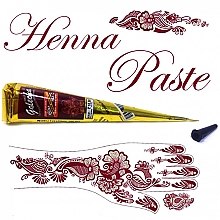ПОДАРУНОК! Хна для розпису по тілу, у конусі - Golecha Color Henna Paste Cone — фото N3