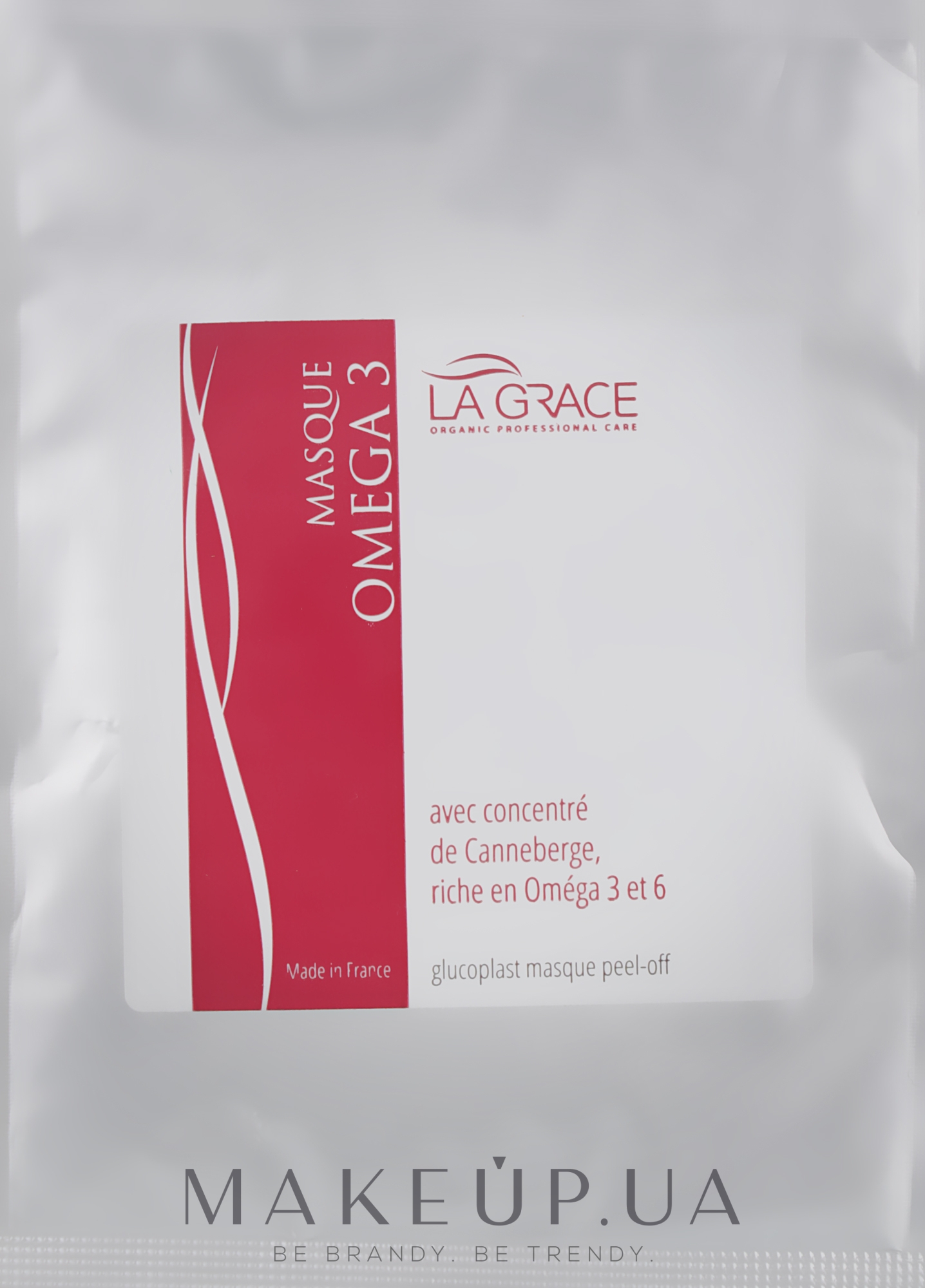Альгинатная маска "Омега 3" с экстрактом клюквы для активного увлажнения и питания кожи - La Grace Omega 3 Masque Peel-off — фото 25g