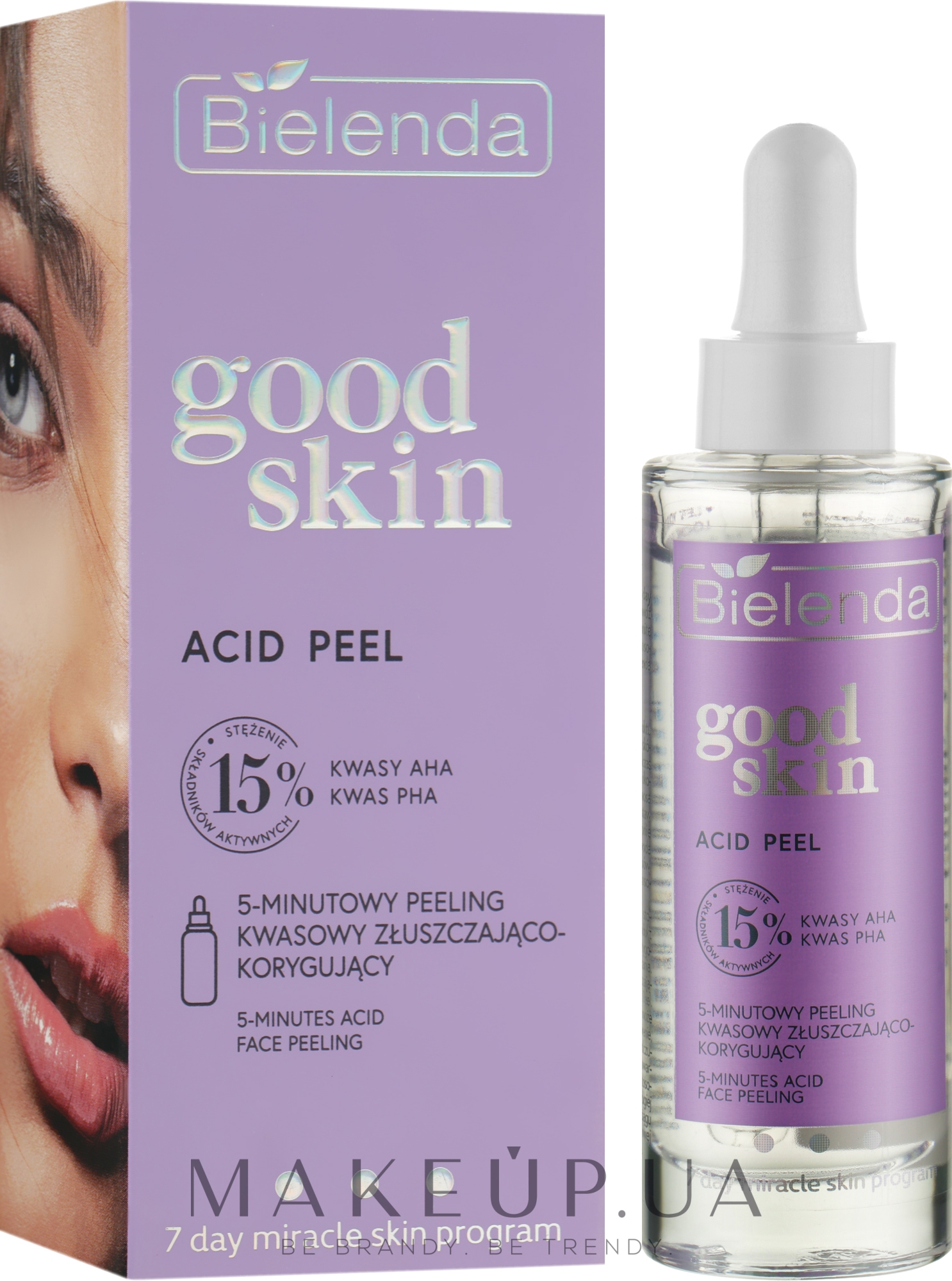 5-минутный корректирующий и отшелушивающий кислотный пилинг для лица - Bielenda Good Skin Acid Peel 5-Minutes Acid Face Peeling — фото 30g