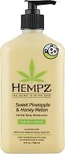 Молочко для тіла - Hempz Sweet Pineapple & Honey Melon Moisturizer — фото N3
