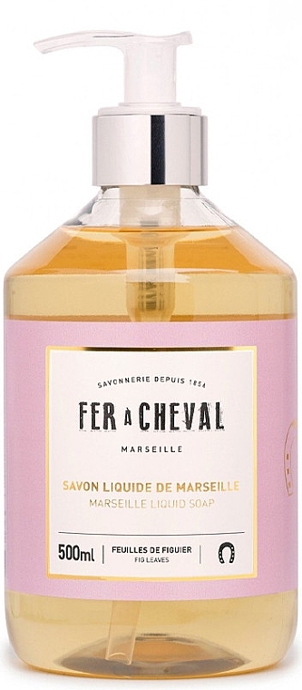 Жидкое марсельское мыло "Листья инжира" - Fer A Cheval Marseille Liquid Soap Fig Leaves — фото N1