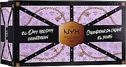 Набор "Адвент-календарь" - NYX Professional Makeup Advent Calendar 24 Day Holiday Countdown — фото N1