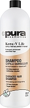 Шампунь для окрашенных, ломких и поврежденных волос - Pura Kosmetica Kera-V Life Shampoo — фото N2