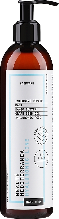 Маска для волосся з гіалуроновою кислотою - Beaute Mediterranea High Tech Hyaluronic Hydra Mask — фото N1