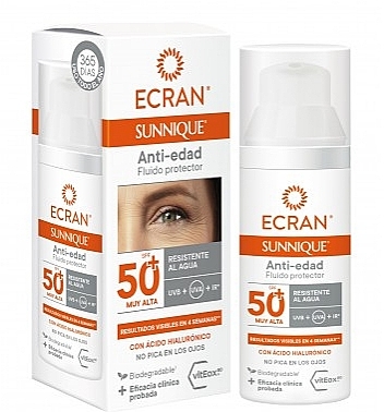 Солнцезащитная пенка для лица - Ecran Sunnique Anti-aging Facial Spf50+ — фото N1