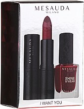 Духи, Парфюмерия, косметика Набор - Mesauda I Want You (lipstick/3.5g + nail/polish/10ml)