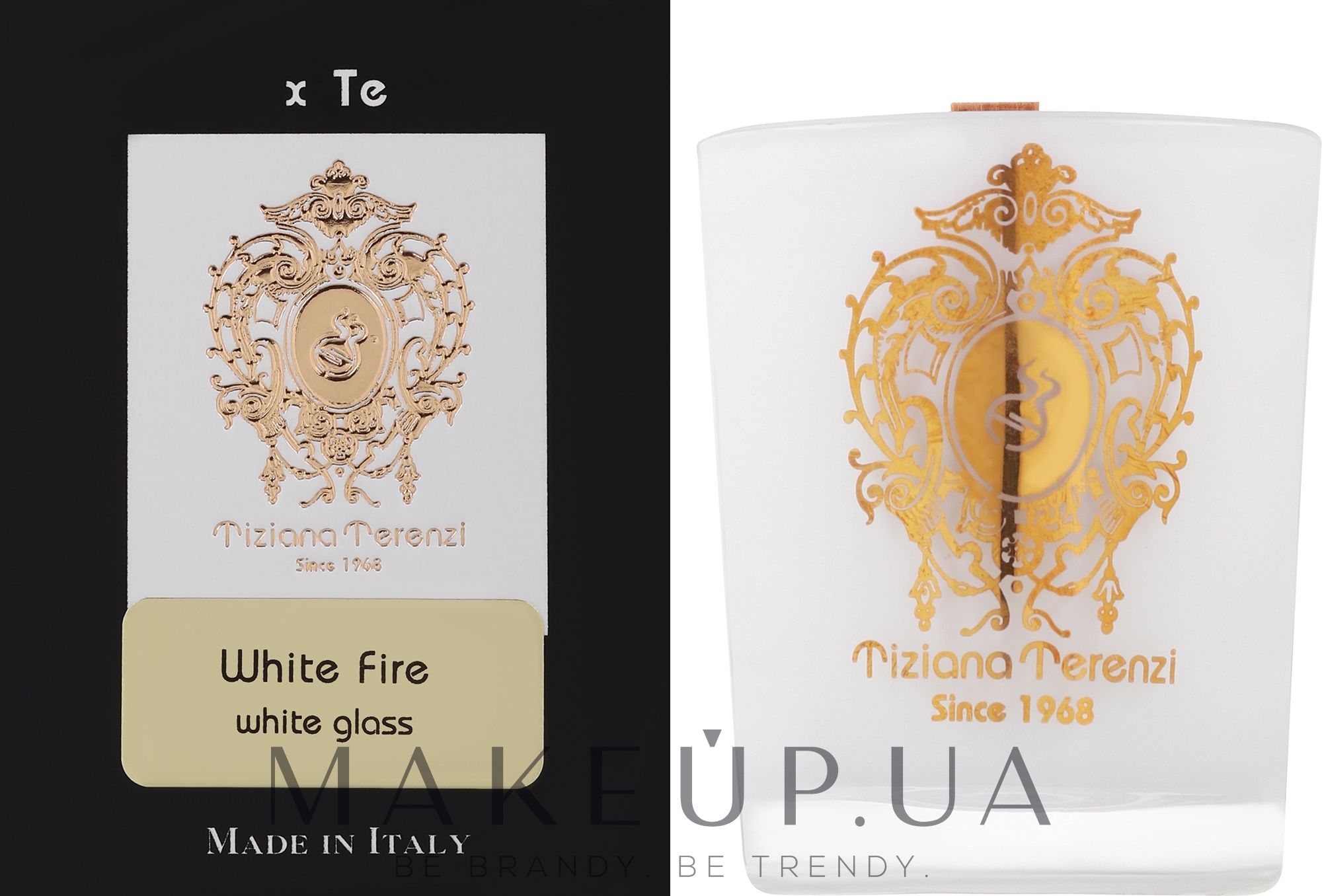 Tiziana Terenzi White Fire Scented Candle White Glass - Ароматична свічка — фото 35g