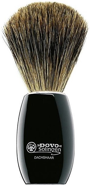 Помазок для бритья, акрил черный - Dovo Black Acrylic Shaving Brush — фото N1