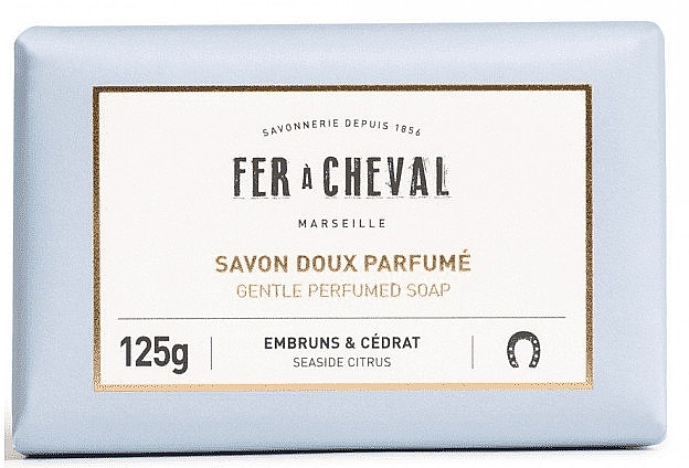 Марсельське мило "Приморський цитрус" - Fer A Cheval Gentle Perfumed Soap Seaside Citrus — фото N1