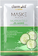 Духи, Парфюмерия, косметика Гелевая маска с экстрактом огурца - Dermokil Cucumber Extract Gel Mask (саше)