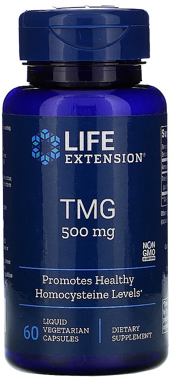 Триметилглицин - Life Extension TMG 500 mg — фото N1