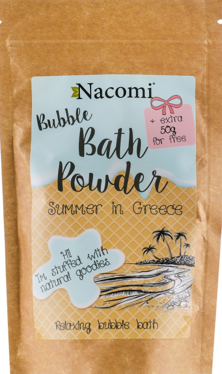 Пудра для ванны "Греческое лето" - Nacomi Bath Powder  — фото N1
