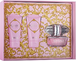 Versace Bright Crystal - Набір (edt/50ml + b/l/50ml + s/g/50ml) — фото N2