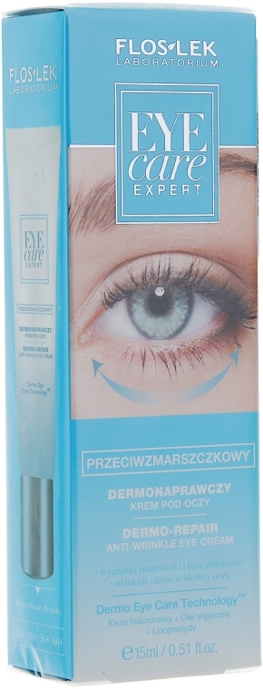 Крем для век - Floslek Dermo-Repair Anti Wrinkle Eye Cream — фото N1