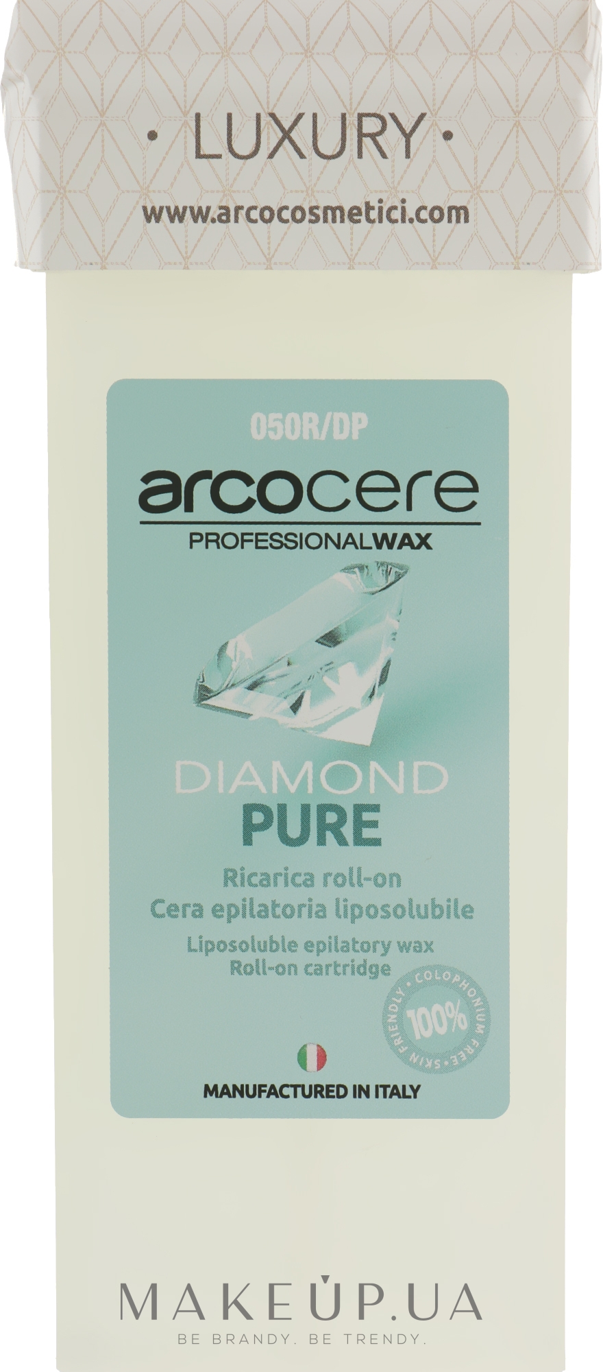Воск в кассете "Прозрачный" - Arcocere Diamond Pure Wax — фото 100ml