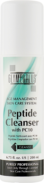 Пептидное очищающее средство - GlyMed Plus Age Management Peptide Cleanser With PC10 — фото N1