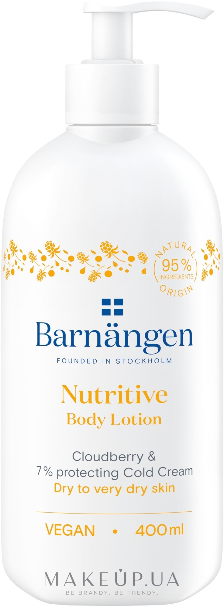 Лосьйон з морошкою для сухої та дуже сухої шкіри тіла - Barnangen Nordic Care Nutritive Body Lotion — фото 400ml