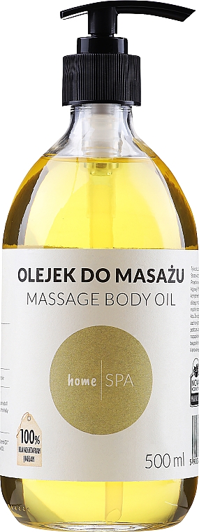 Веганское массажное масло - Nova Kosmetyki HomeSPA Massage Body Oil — фото N1