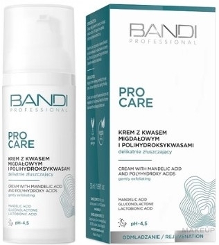 Крем для обличчя з мигдальною кислотою і полігідрокислотами - Bandi Professional Pro Care Face Cream  — фото 50ml