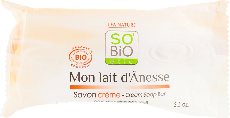 Крем-мыло с ослиным молоком - So'Bio Etic Donkey's Milk Face Cream Soap