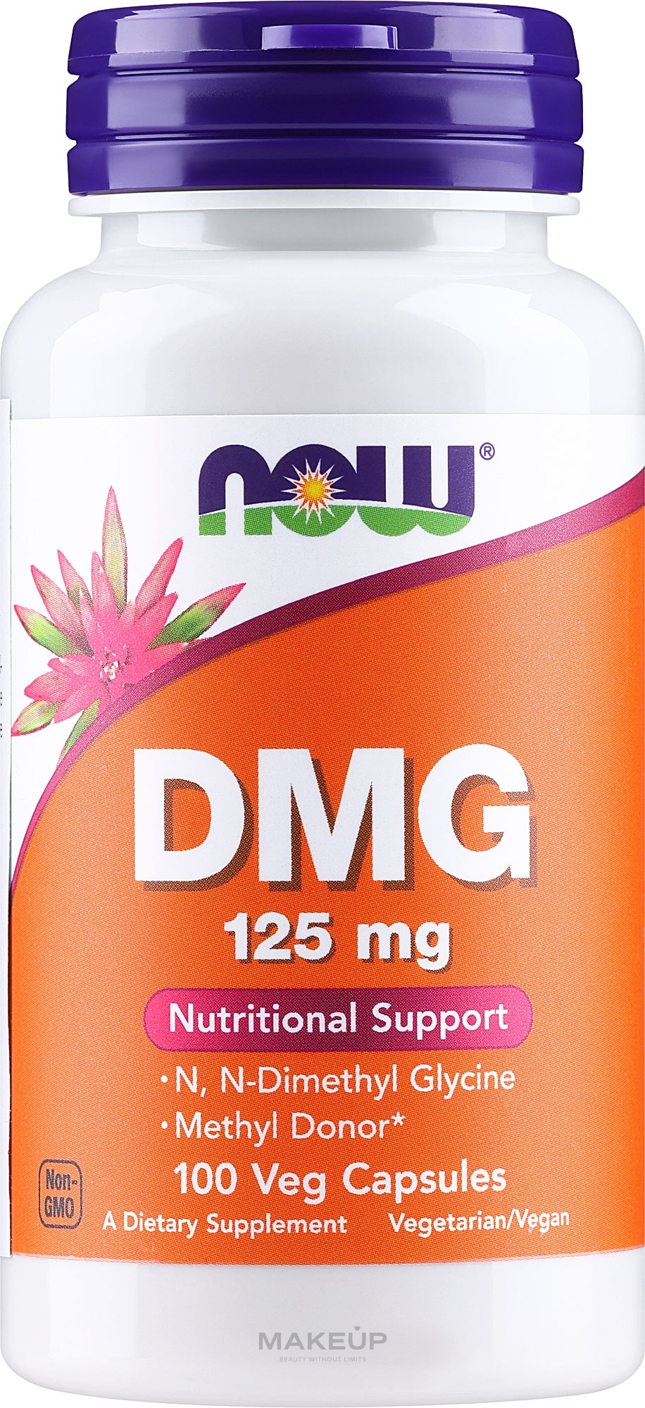Аминокислота "Диметилглицин", 125 мг - Now Foods DMG  — фото 100шт