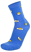 Мужские носки хлопчатобумажные 2217, насыщенно-голубые - Duna — фото N1