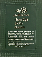 Духи, Парфюмерия, косметика Противовоспалительный SOS-крем для проблемной кожи - MyIDi Acne-Off SOS Cream (пробник)