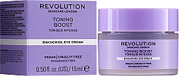 Крем для повік з бакухіолом - Revolution Skincare Toning Boost Bakuchiol Eye Cream — фото N2